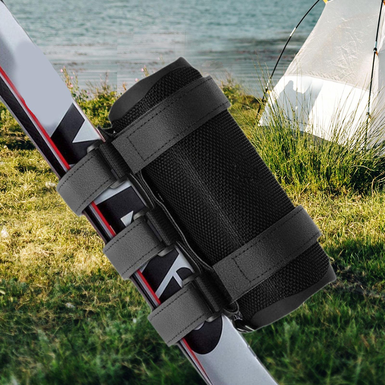 Portable Speaker Mount Black Fixing Strap for Outdoor Boat Railing Golf Carts