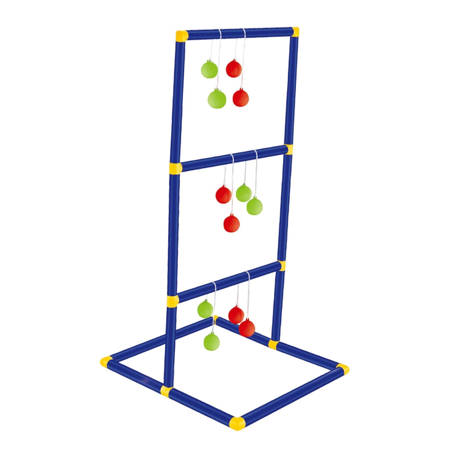 Ladder Ball Toss Game Set Birthday Gift Lawn Children Family with Ball Bolas