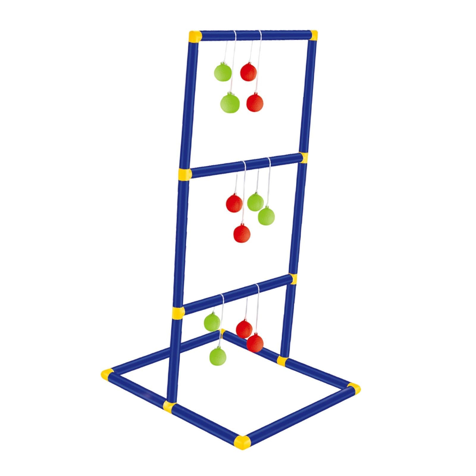 Ladder Ball Toss Game Set Birthday Gift Lawn Children Family with Ball Bolas