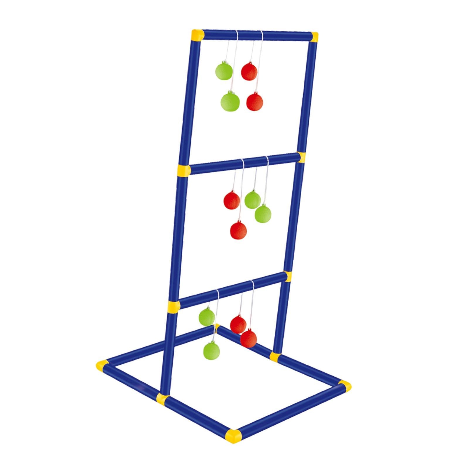 Ladder Ball Toss Game Set Birthday Gift Lawn Children Family with Ball Bolas