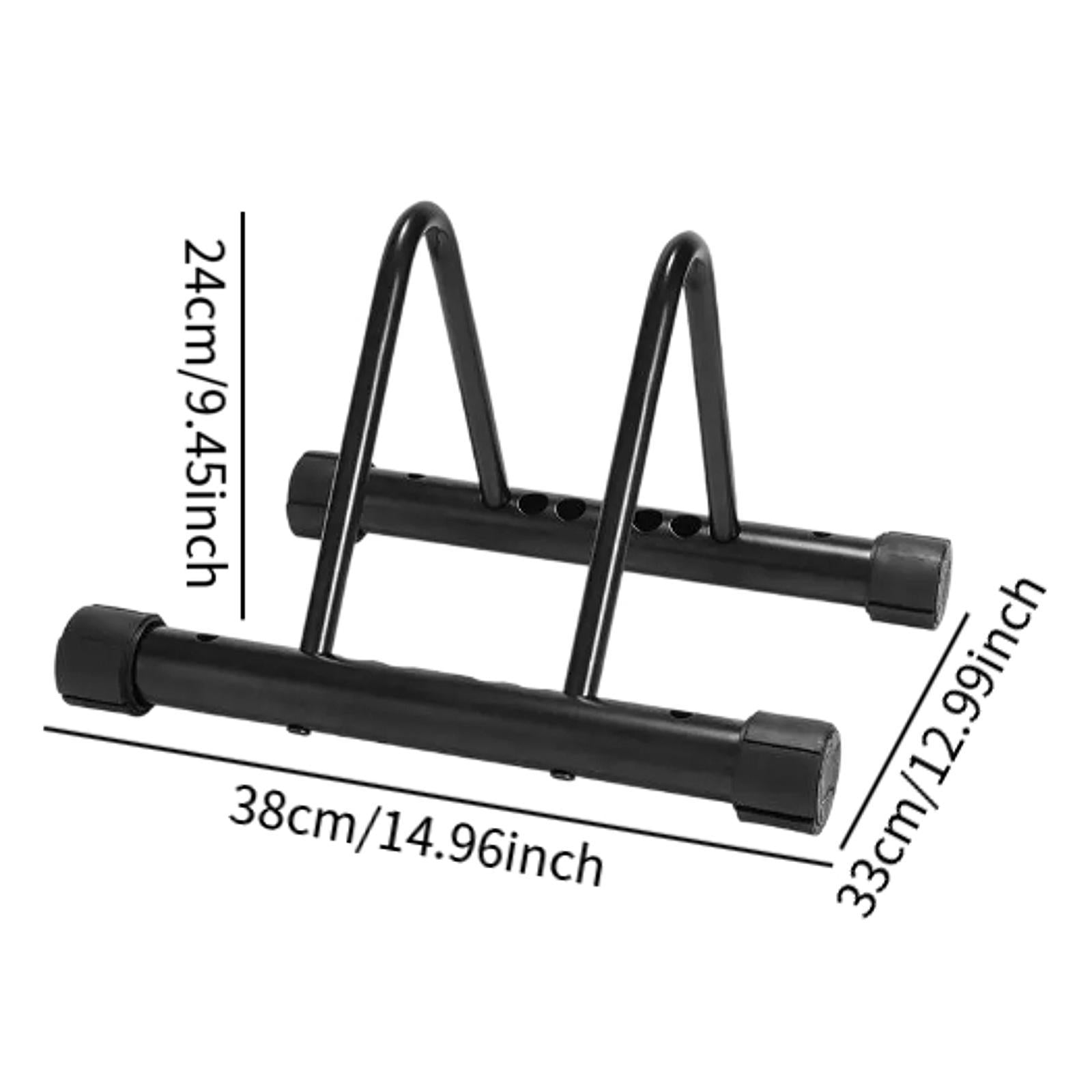 Bike Stand High Carbon Steel Floor Parking Holder for Indoor Garage Outdoor