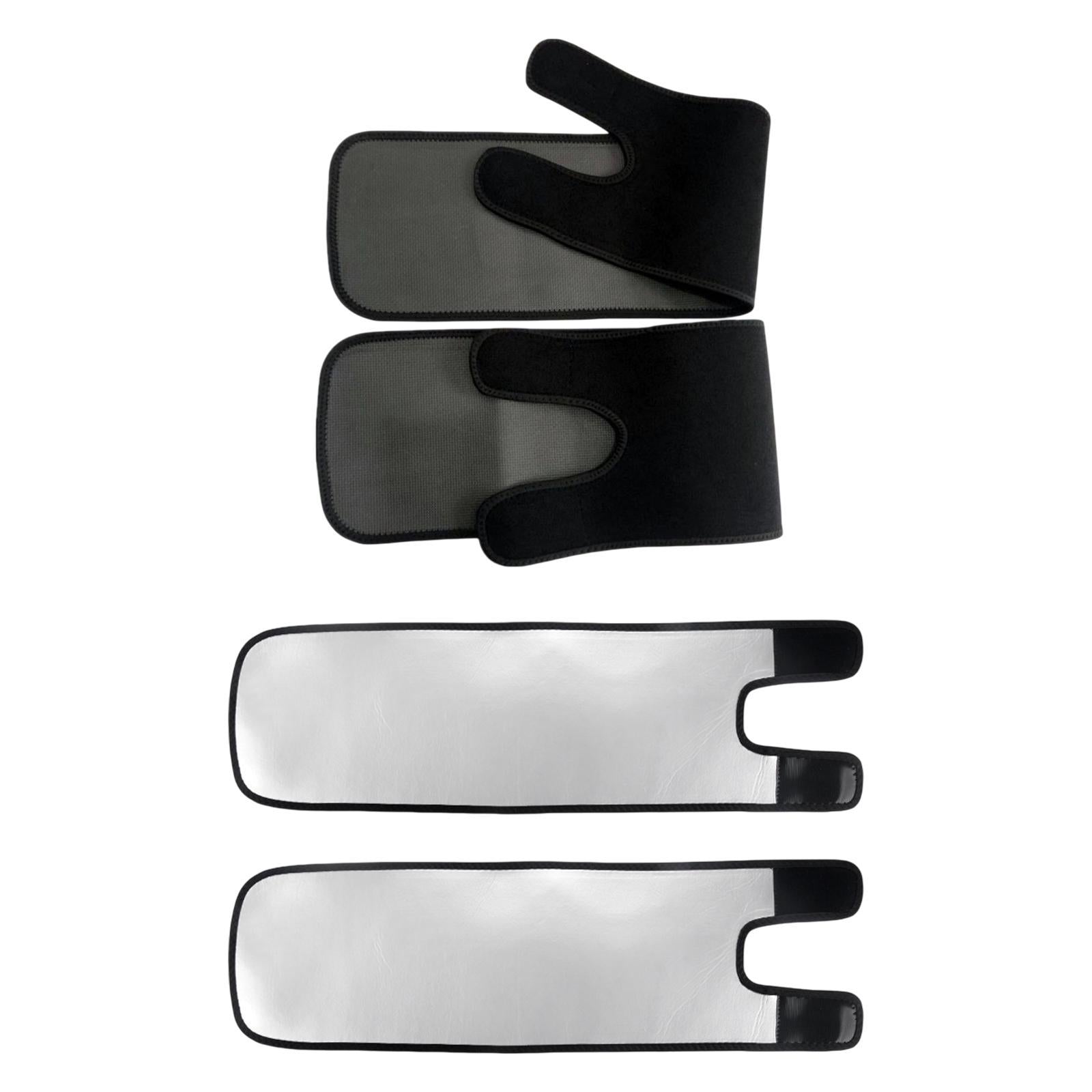 2x Thigh Trainer Straps Leg Sculptors Nonslip Leg Wrapper for Gym Sports Men Black