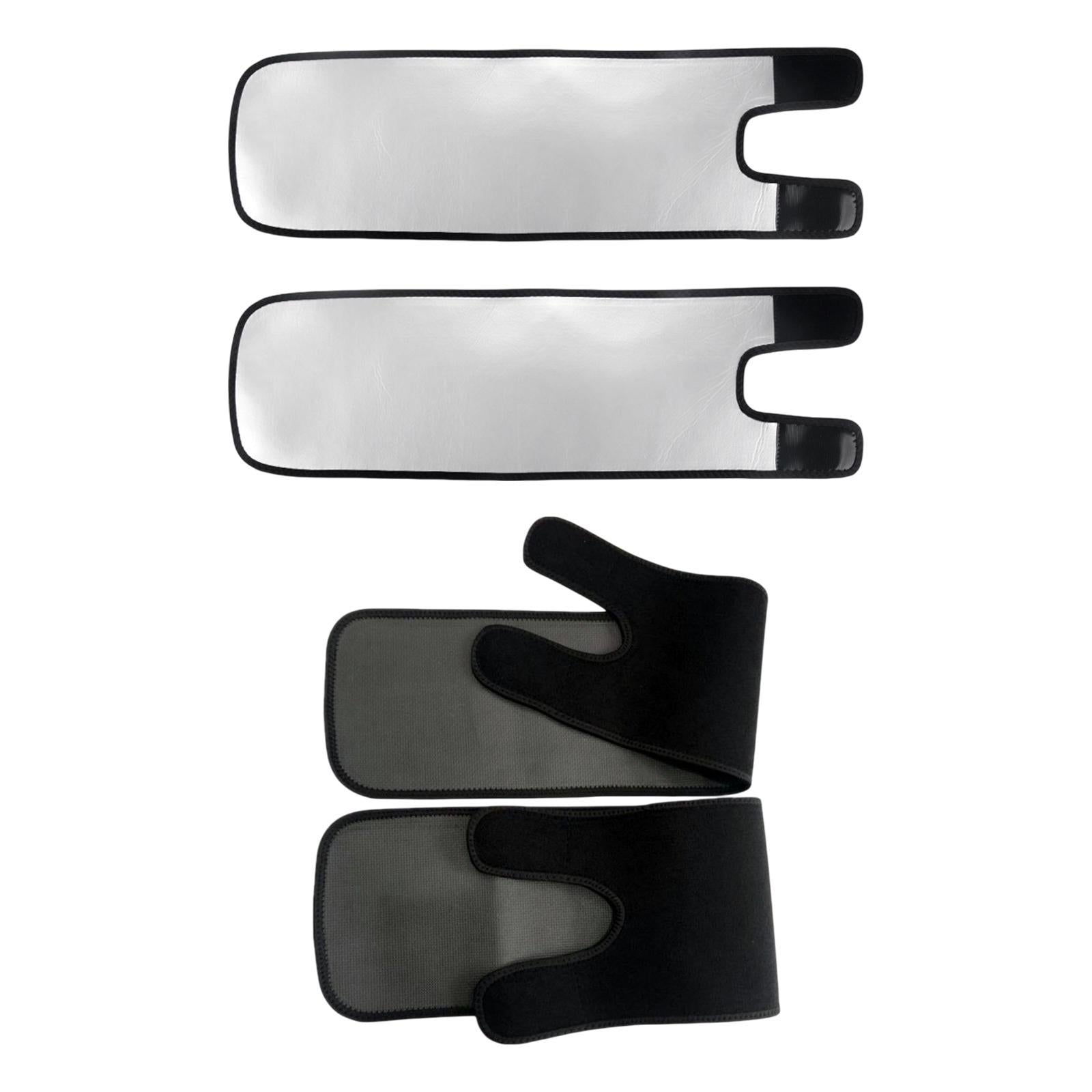 2x Thigh Trainer Straps Leg Sculptors Nonslip Leg Wrapper for Gym Sports Men Black