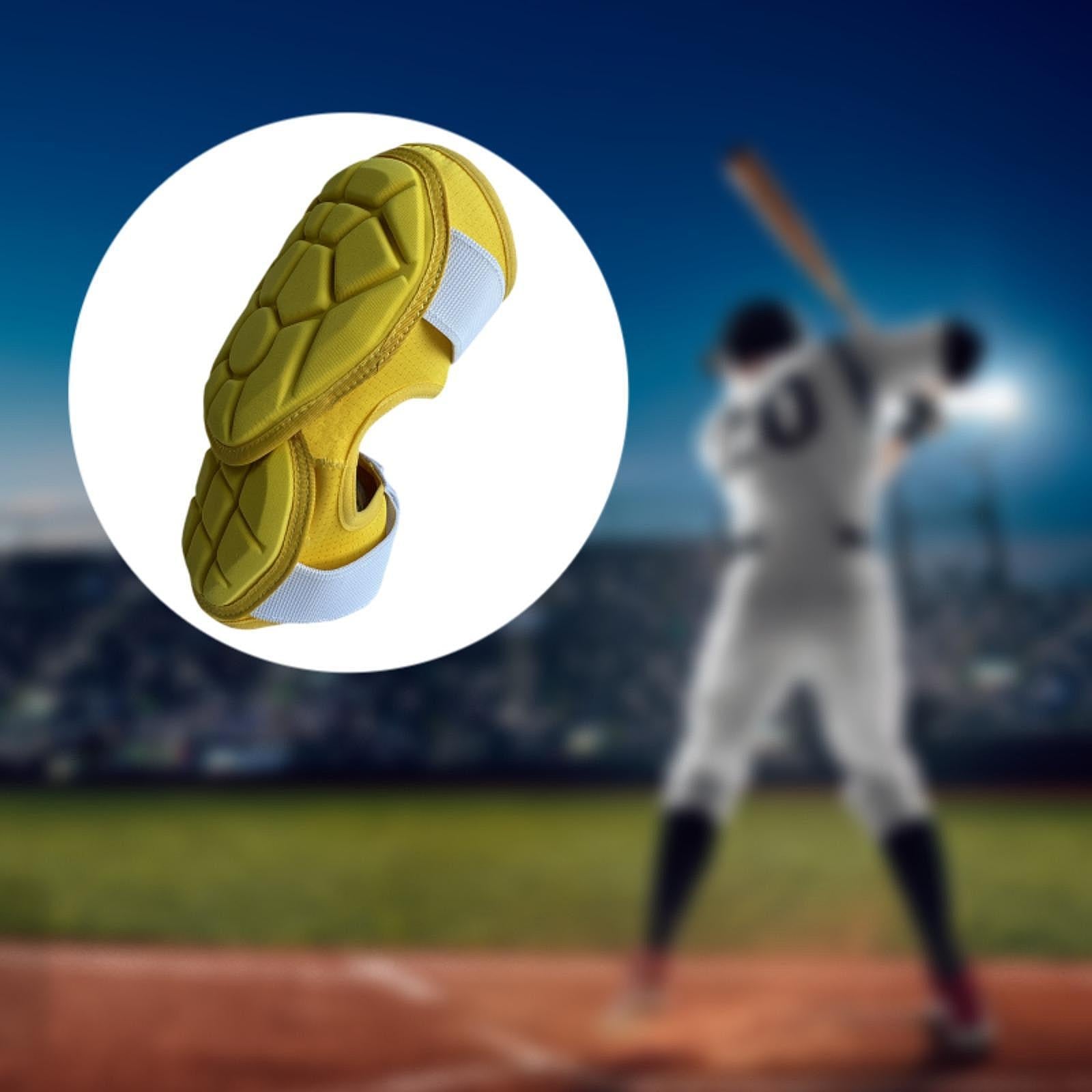 Baseball Elbow Guard Equipment Lightweight Training Adjustable Forearm Guard yellow