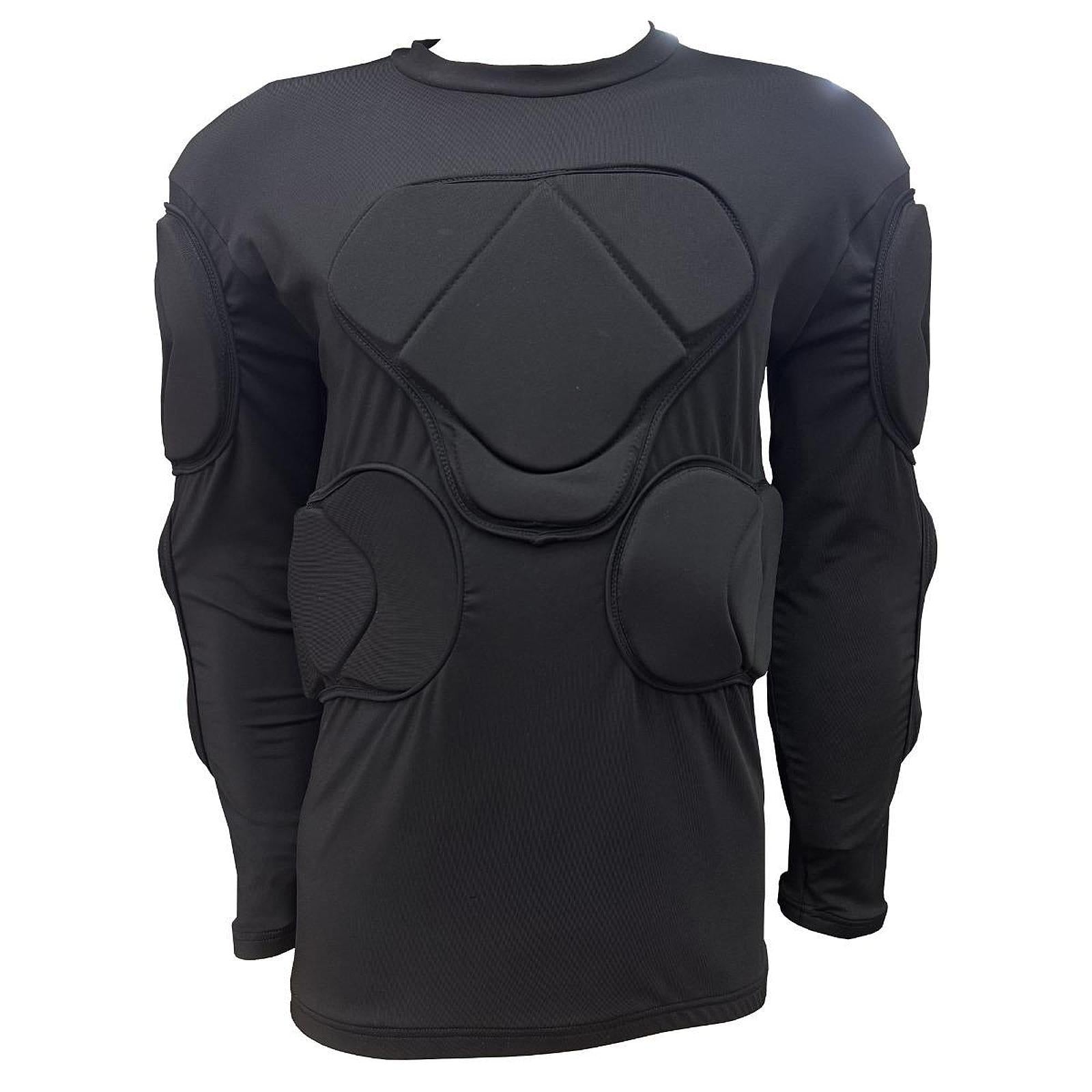 Goal Keeper Top Black Men Soccer Jersey for Outdoor Sports Indoor Basketball S