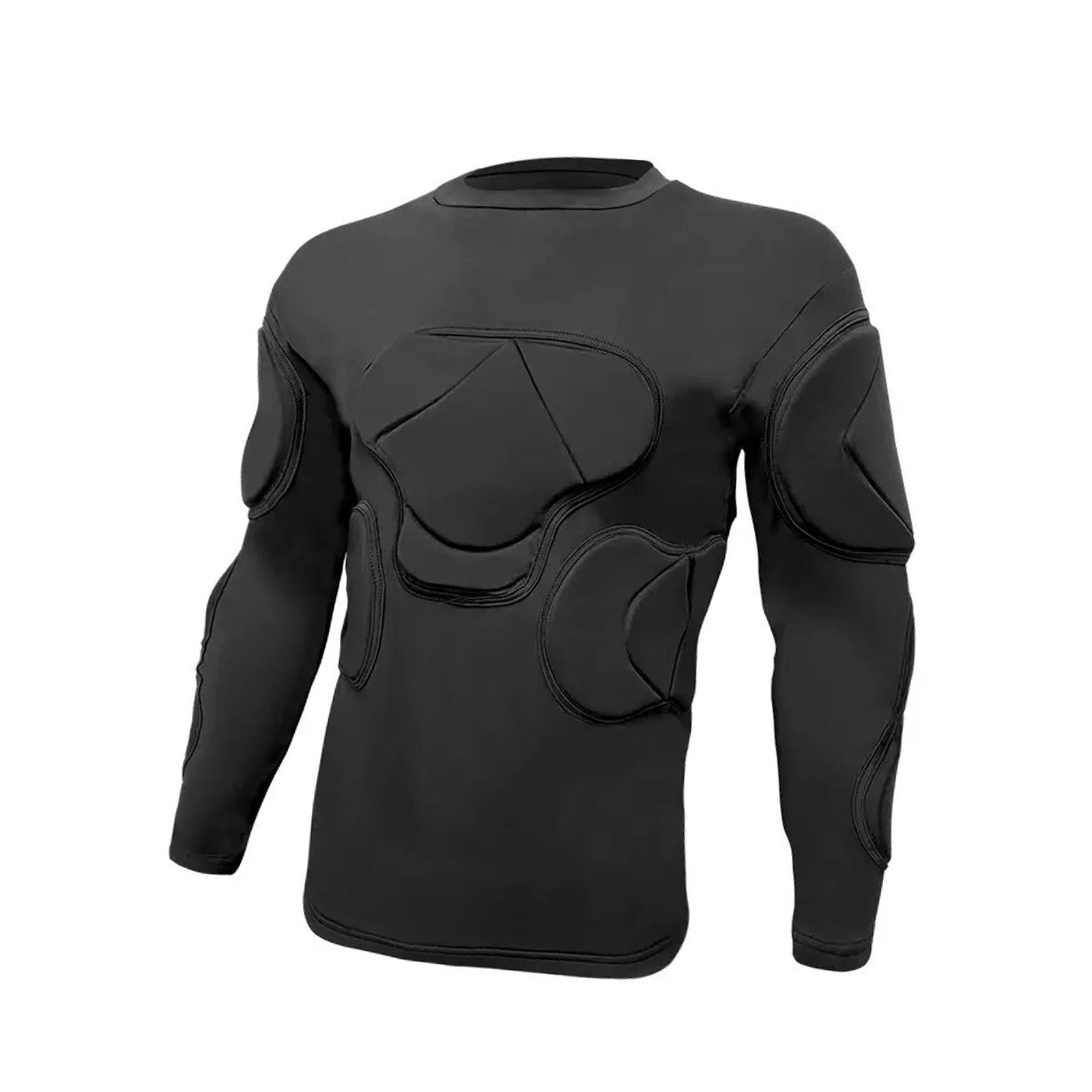 Goal Keeper Top Black Men Soccer Jersey for Outdoor Sports Indoor Basketball M