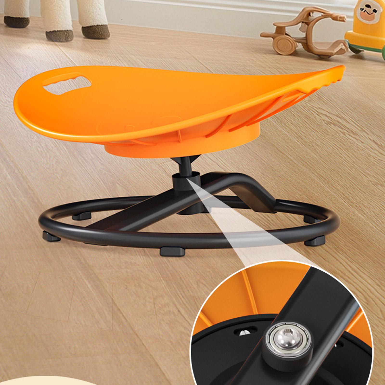 Swivel Chair for Kids Gift Fun Training Wobble Chair for Birthday Home Party Orange