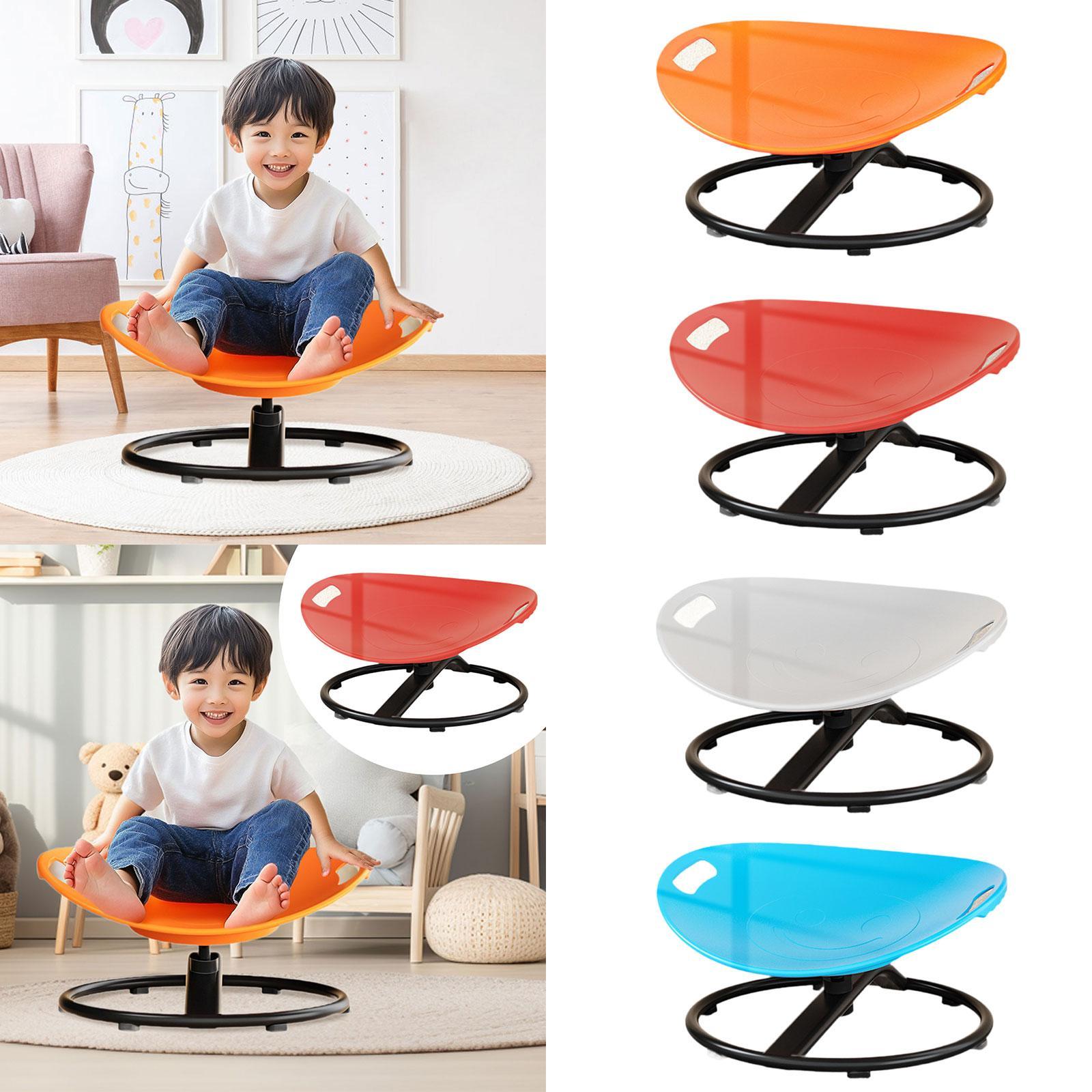 Swivel Chair for Kids Gift Fun Training Wobble Chair for Birthday Home Party Orange