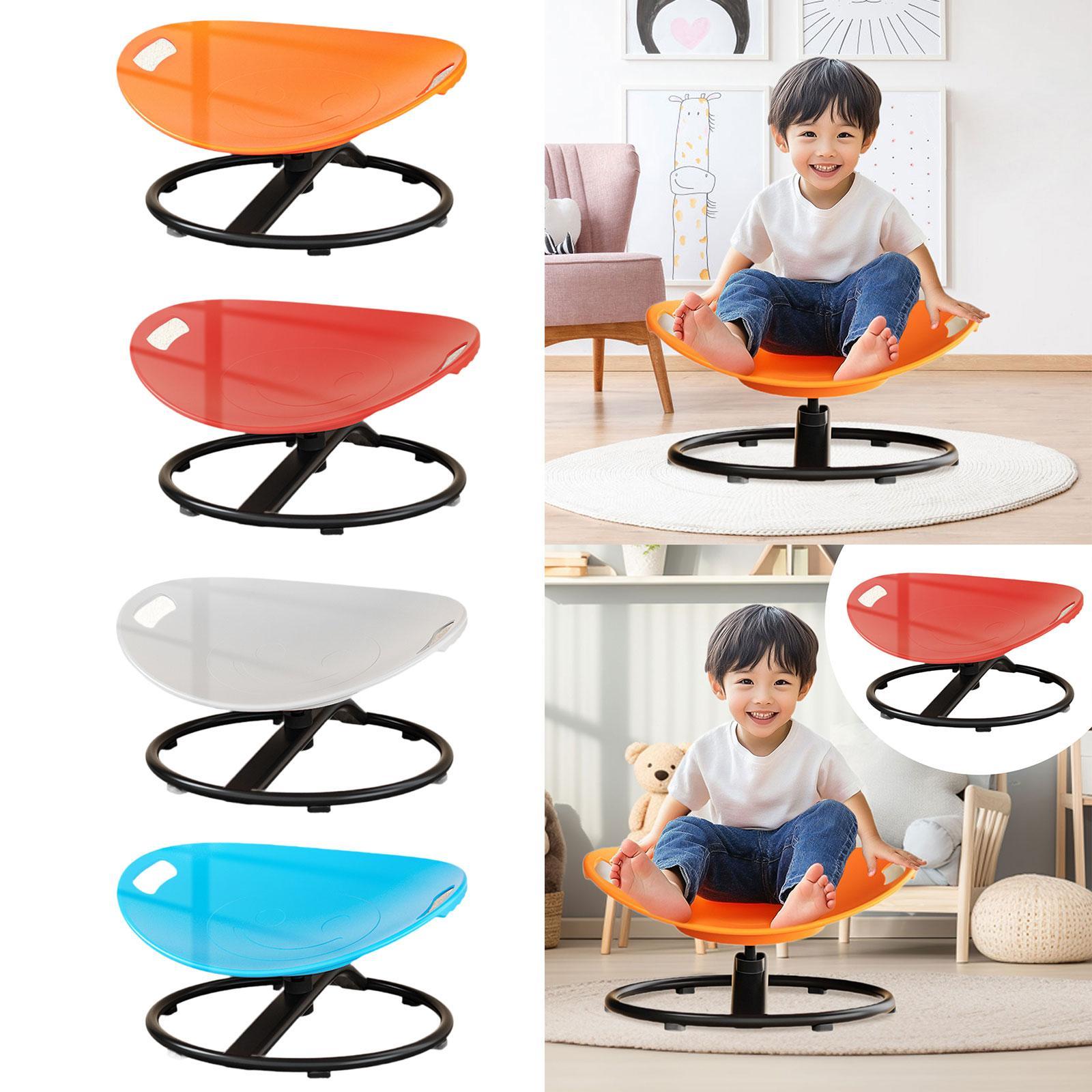 Swivel Chair for Kids Gift Fun Training Wobble Chair for Birthday Home Party Orange