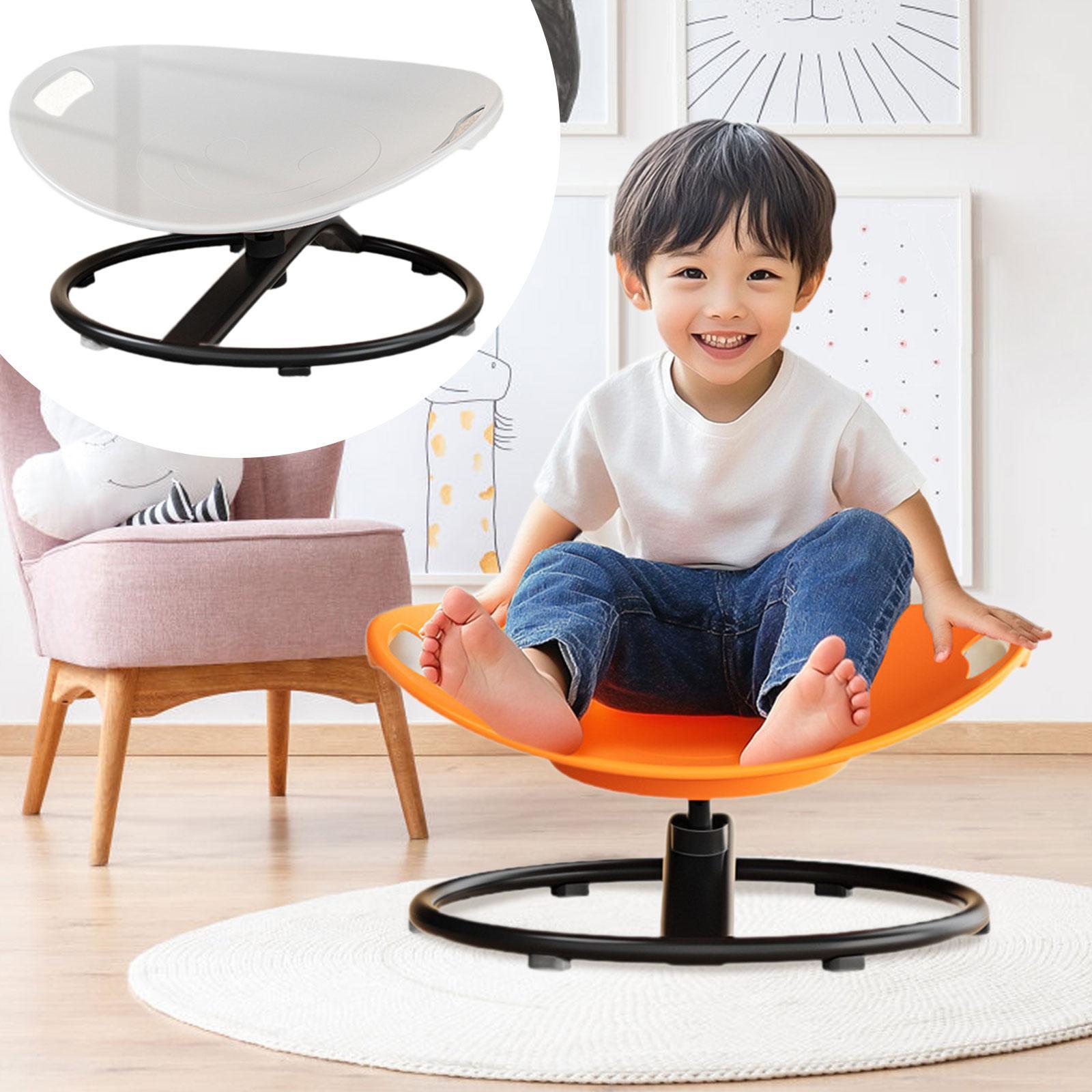 Swivel Chair for Kids Gift Fun Training Wobble Chair for Birthday Home Party Gray