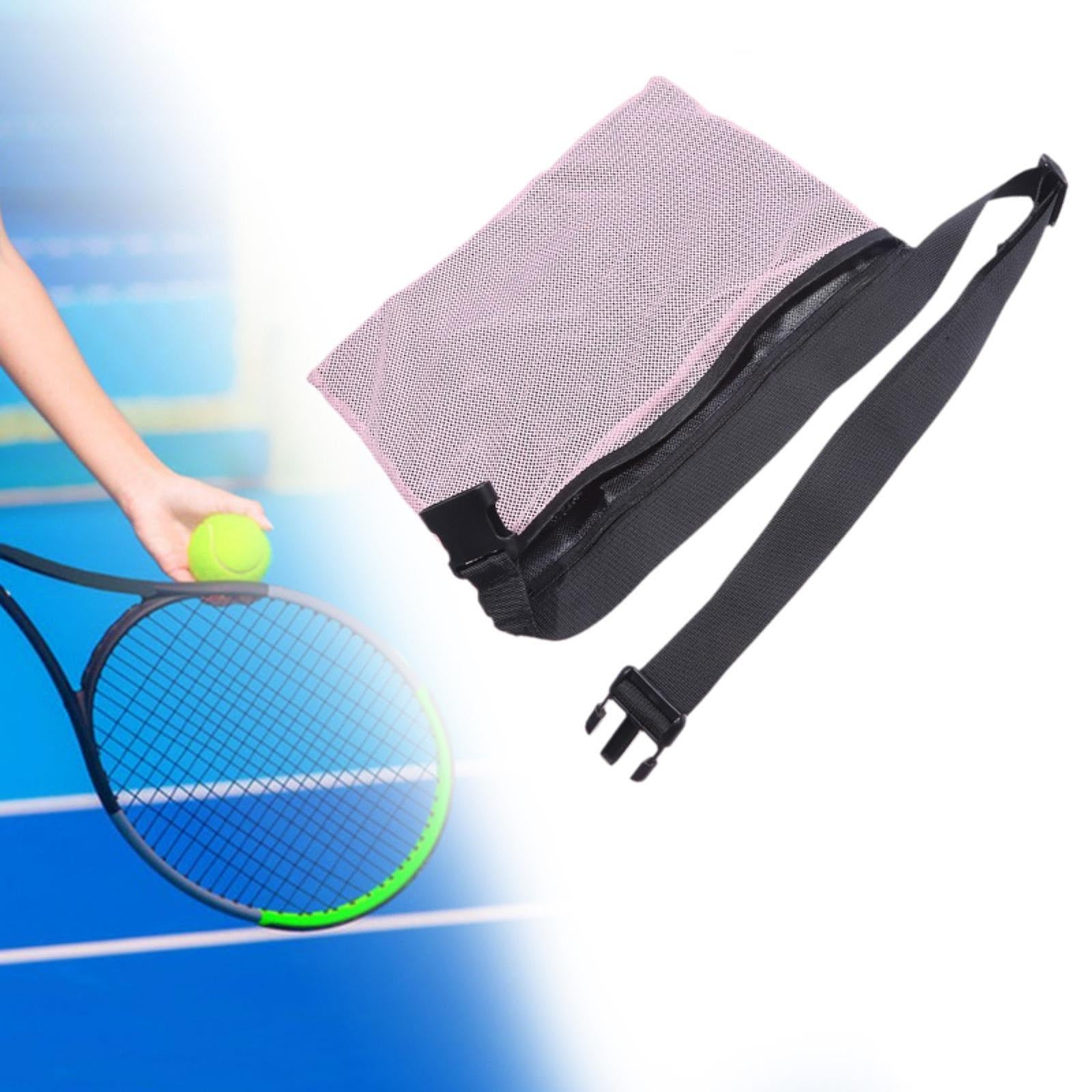 Tennis Ball Holder Carrier for Badminton Pickleball Storing Balls and Phones Pink