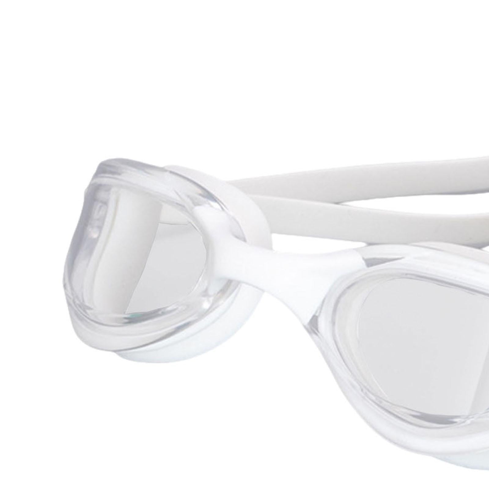 Swim Goggles Anti Fog Leakproof Swim Glasses for Adults Men and Women Summer White
