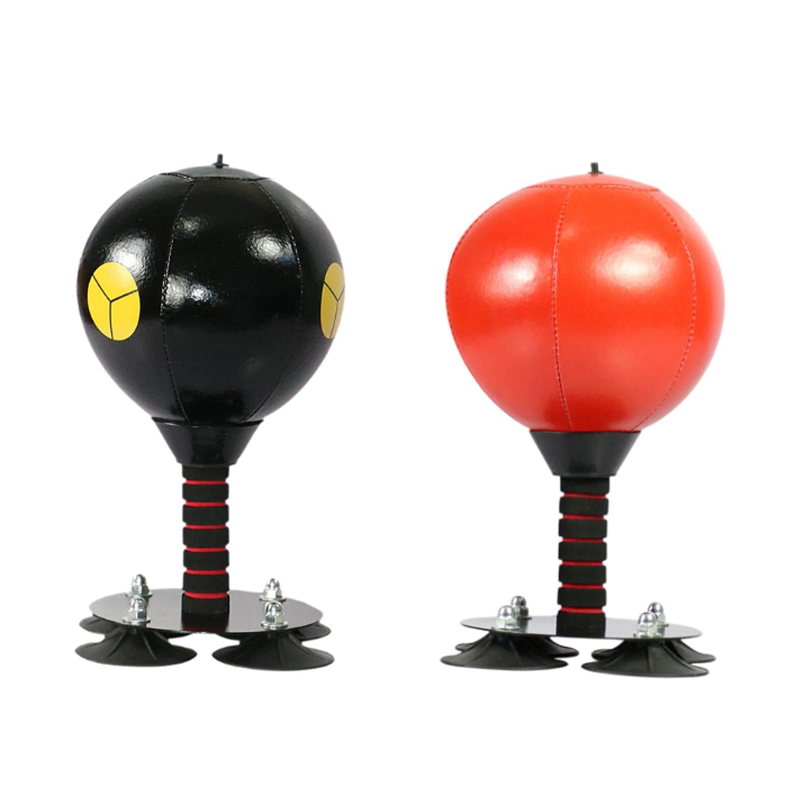 Desktop Punching Bag Training Gift Boxing Punch Ball for Sports Table Office Red