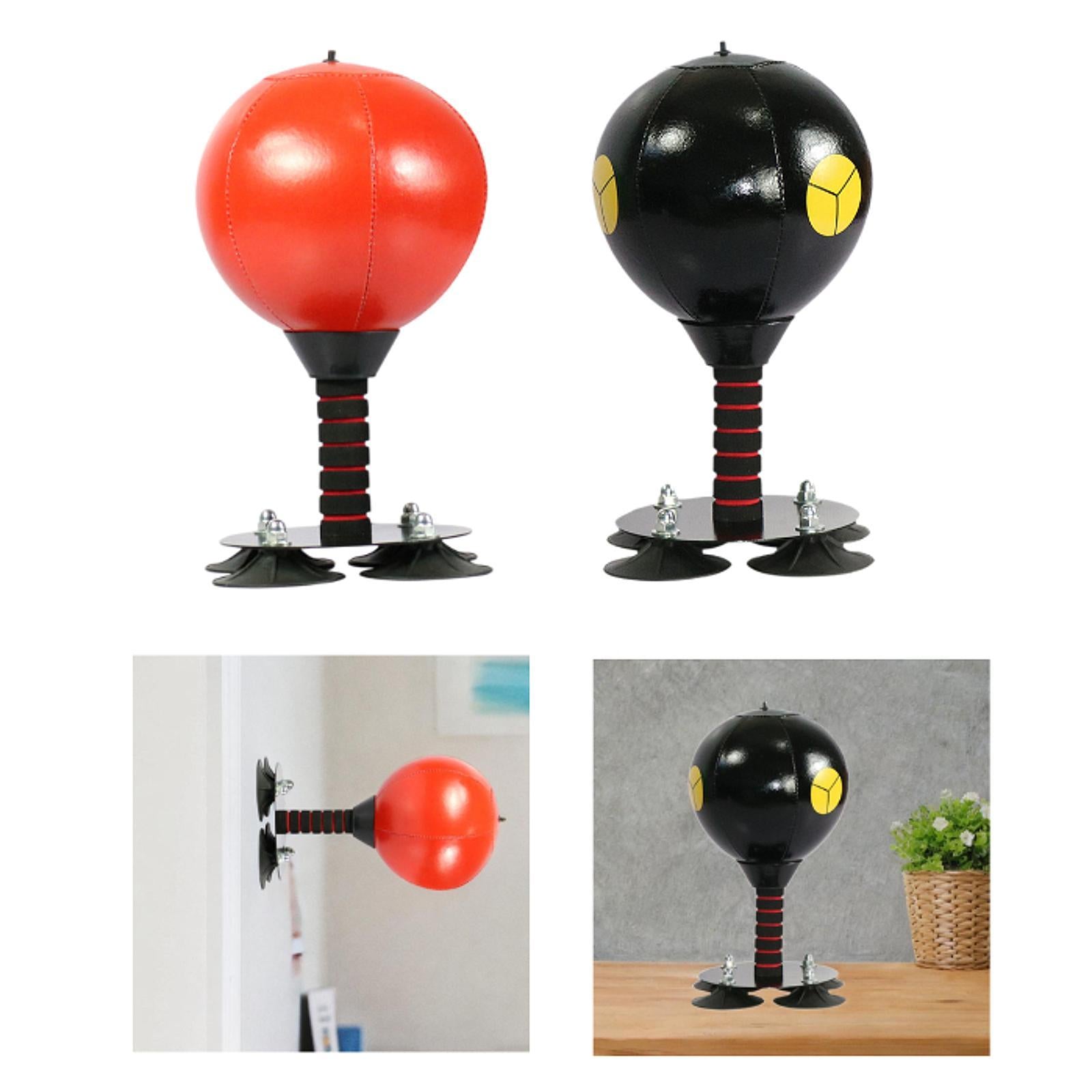 Desktop Punching Bag Training Gift Boxing Punch Ball for Sports Table Office Red