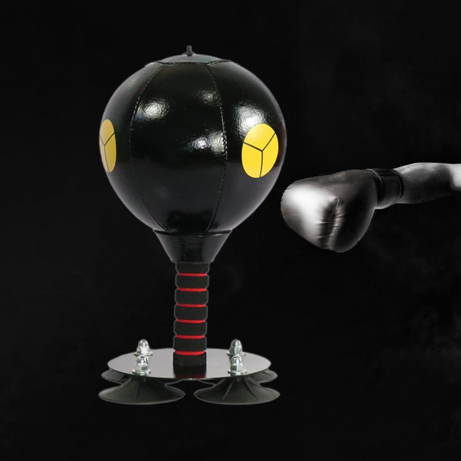 Desktop Punching Bag Training Gift Boxing Punch Ball for Sports Table Office Black