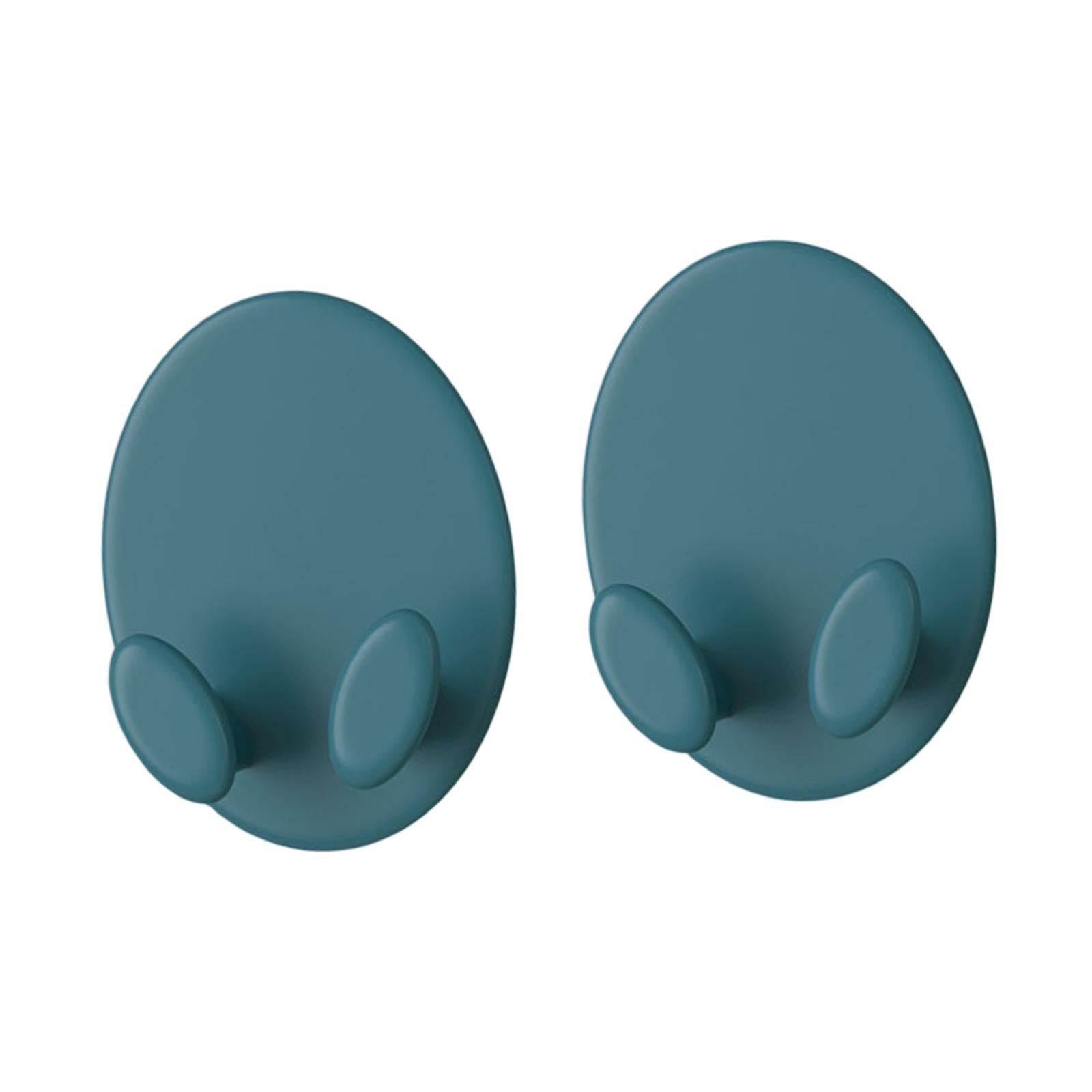 2Pcs Badminton Racket Hooks Lightweight Hanging Hooks for Garage Bedroom Gym Blue