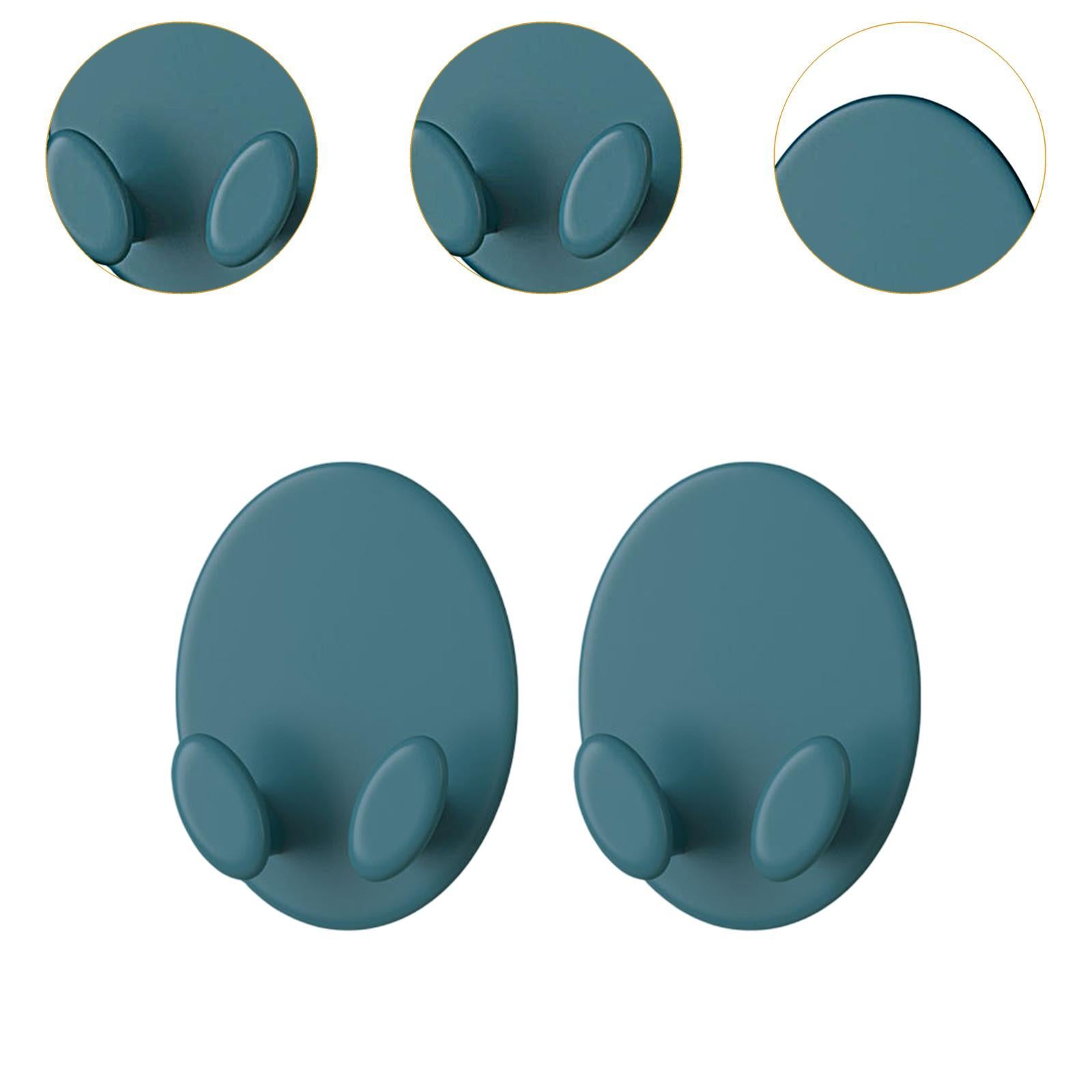 2Pcs Badminton Racket Hooks Lightweight Hanging Hooks for Garage Bedroom Gym Blue