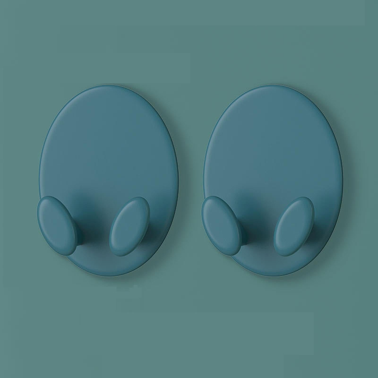 2Pcs Badminton Racket Hooks Lightweight Hanging Hooks for Garage Bedroom Gym Blue