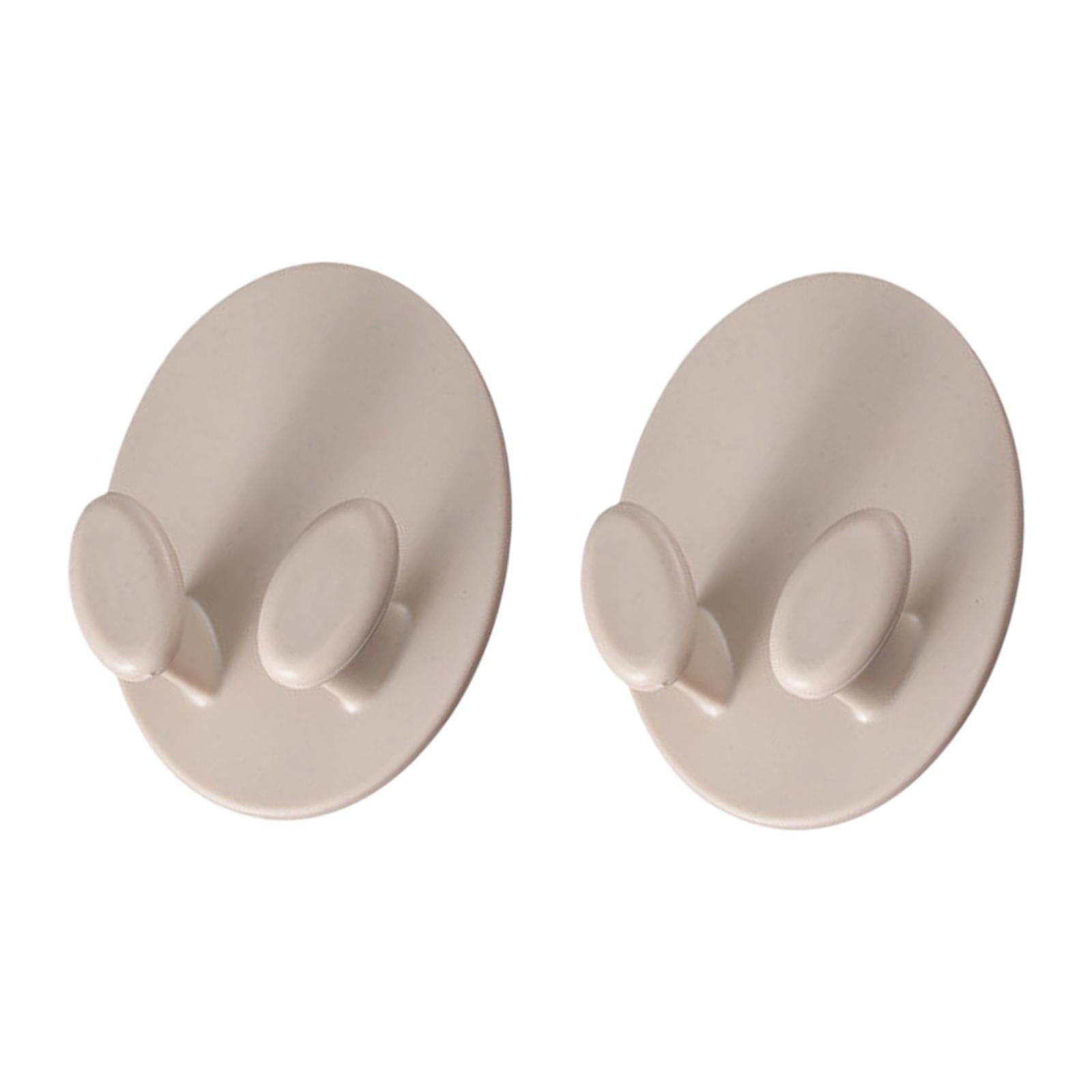 2Pcs Badminton Racket Hooks Lightweight Hanging Hooks for Garage Bedroom Gym Apricot