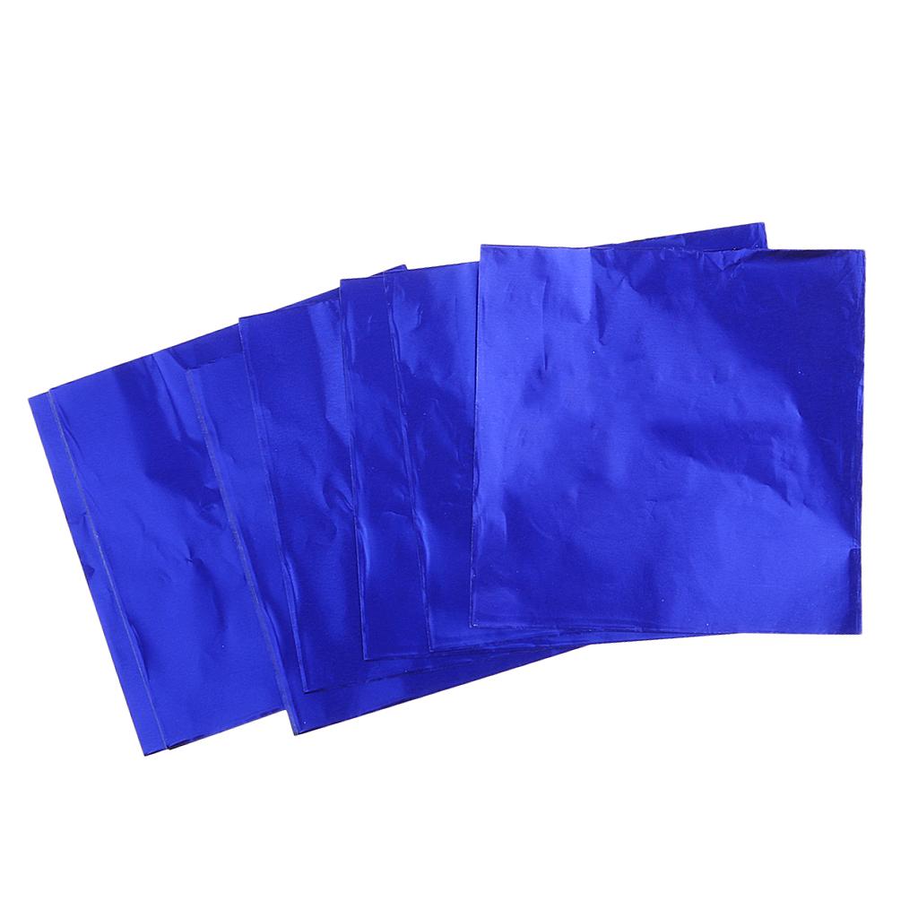 300 Pieces 8x8cm Chocolate Sweets Foil Wrappers DIY Package Candy Papers