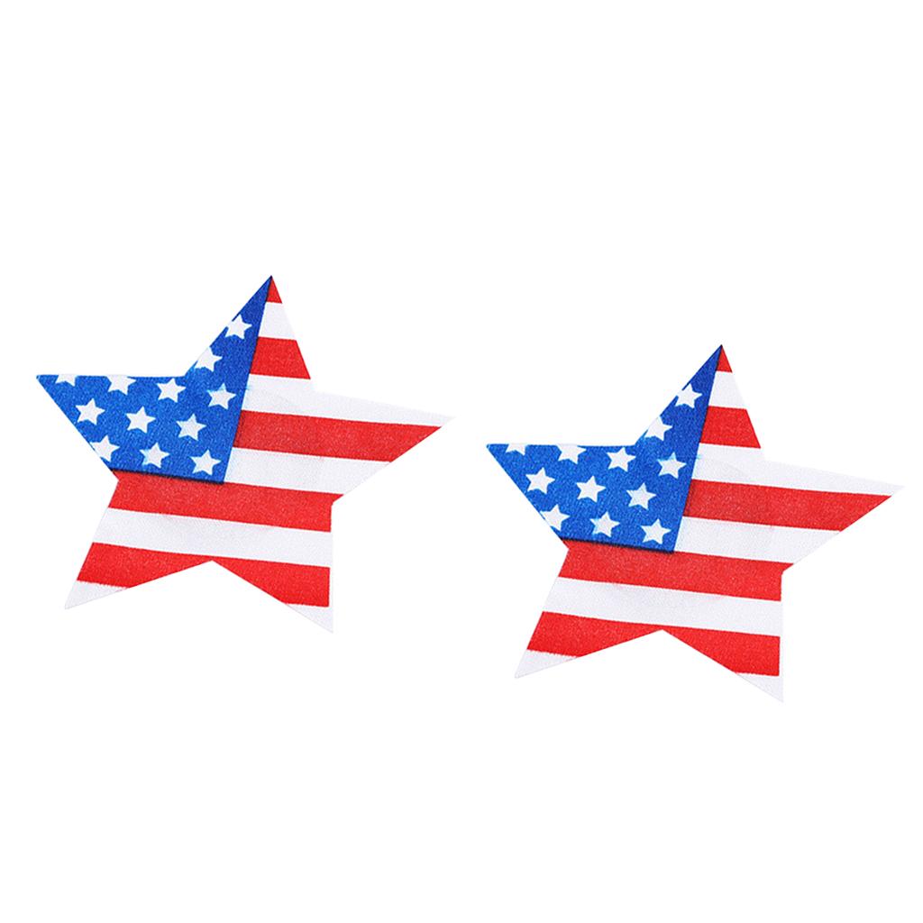 10 Pair American Flag Print Self Adhesive Pasties Nipple Cover Bra Sticker