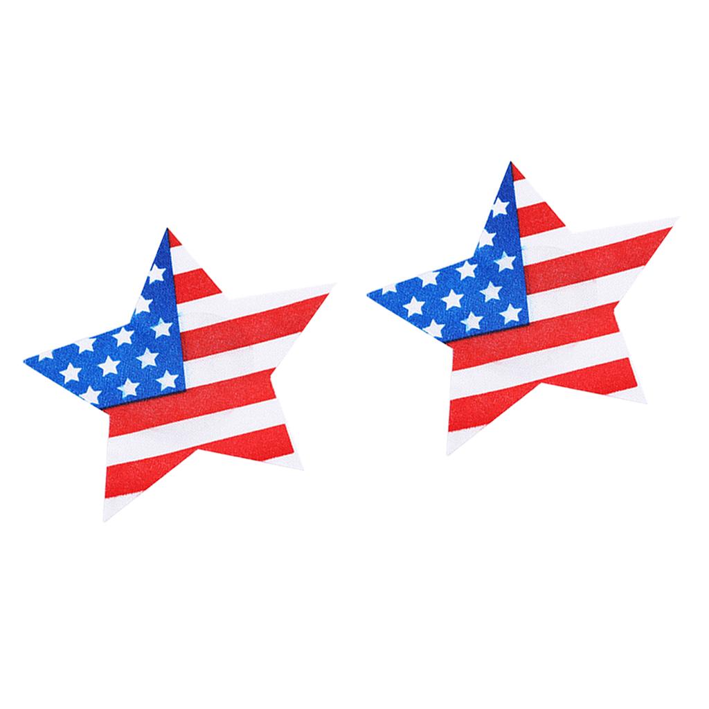 10 Pair American Flag Print Self Adhesive Pasties Nipple Cover Bra Sticker