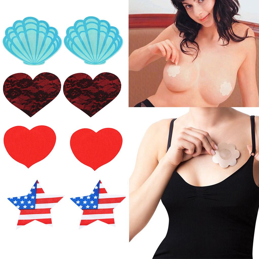 10 Pair American Flag Print Self Adhesive Pasties Nipple Cover Bra Sticker
