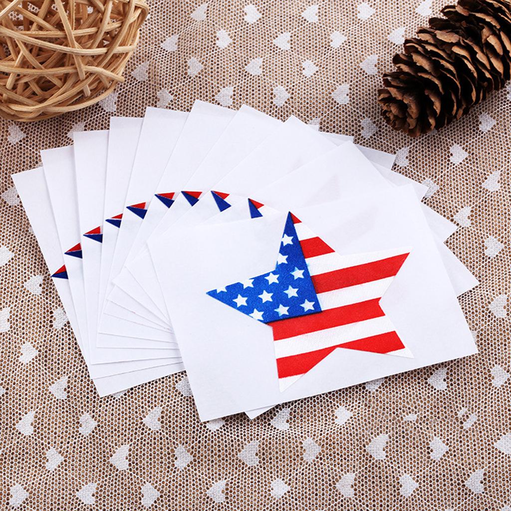 10 Pair American Flag Print Self Adhesive Pasties Nipple Cover Bra Sticker