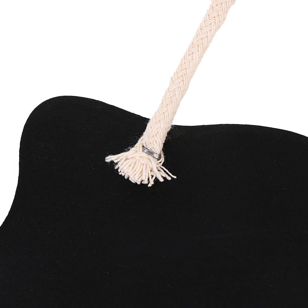 3pc Mini Wooden Blackboard Chalkboard Hanging Rectangle Message Board