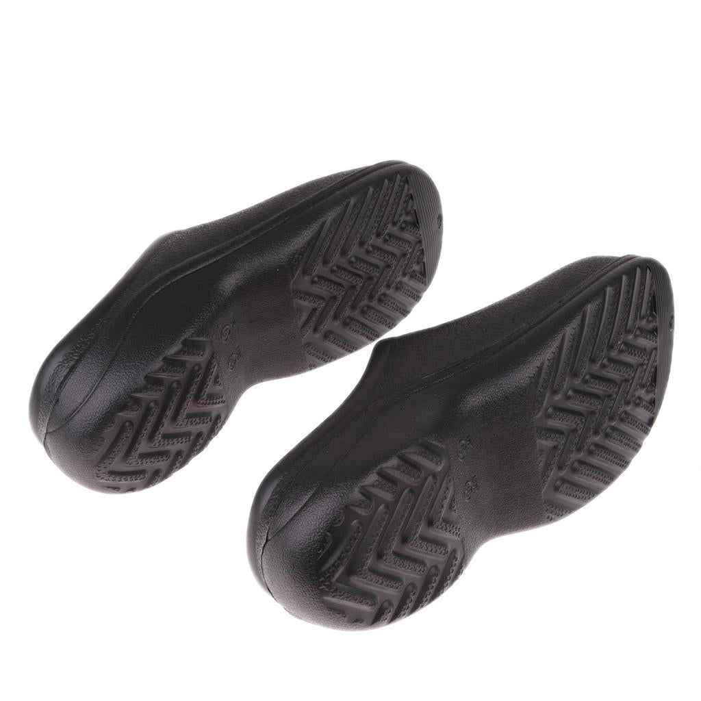 Pair Of Men Women Slip Resistant Orthopedic Clogs Nurse Chef Strapless Shoes Black 40