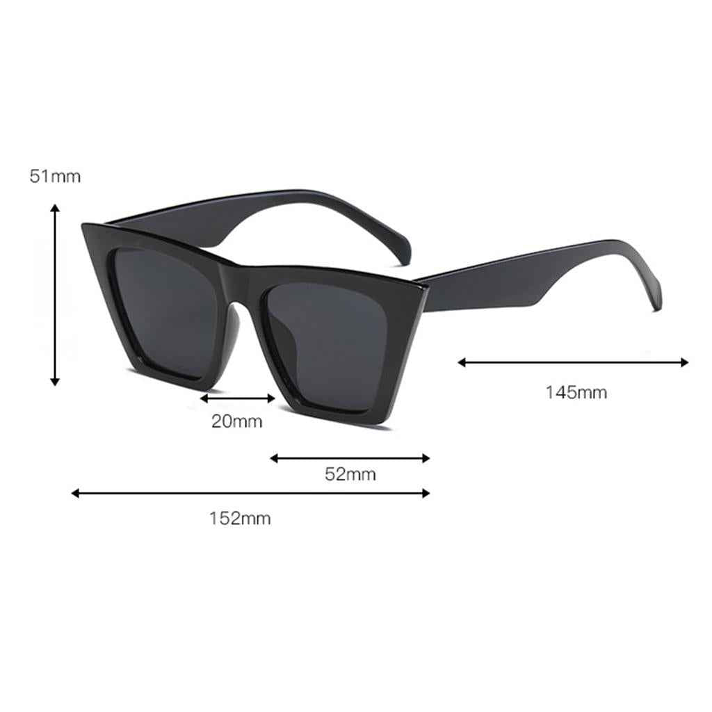 Retro Cat eye Women Man Sunglasses Male Female Eyewear UV400 Black