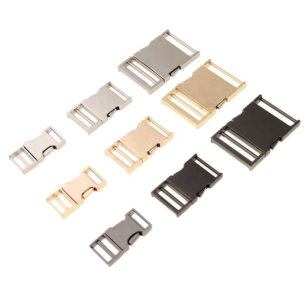 Metal Bag Webbing Belt Buckle Clip Clasp Inner diameter 19mm Gold