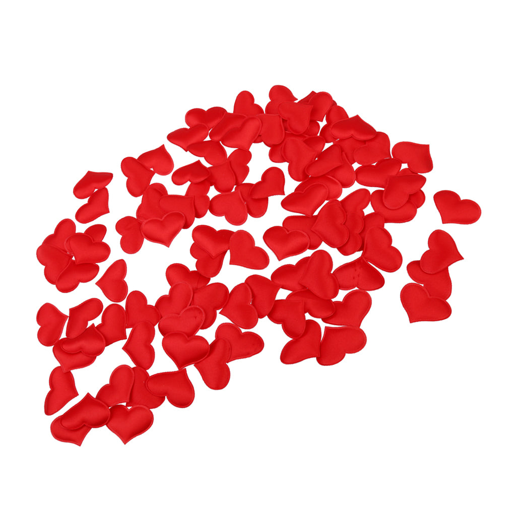 100Pcs Red Heart Petal Flower Wedding Engagement Confetti Party Table Decor