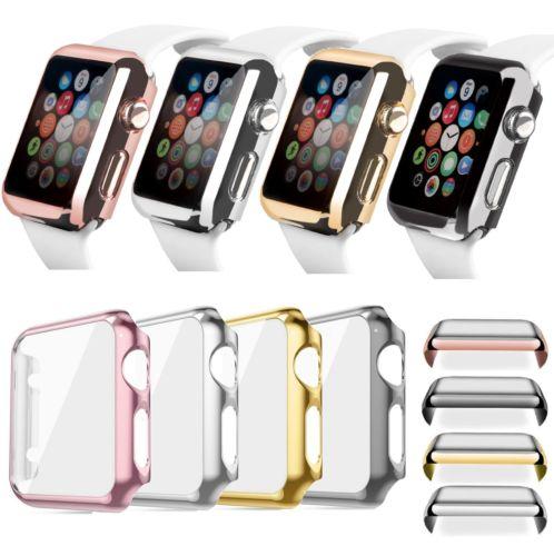 2xPlastic Case Protector Cover For Apple Watch Series 2 iWatch 42mm Rose Gold