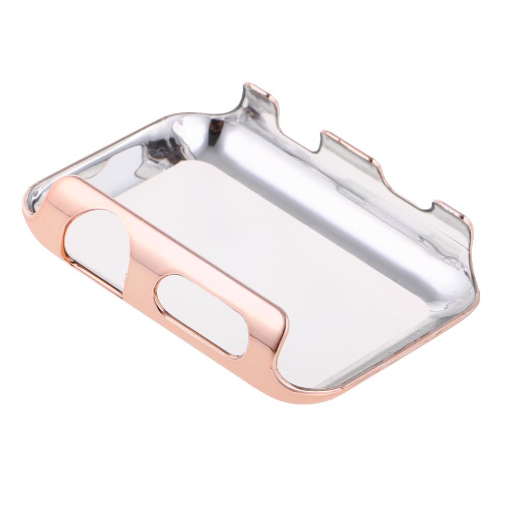 4xPlastic Case Protector Cover For Apple Watch Series 2 iWatch 42mm Rose Gold