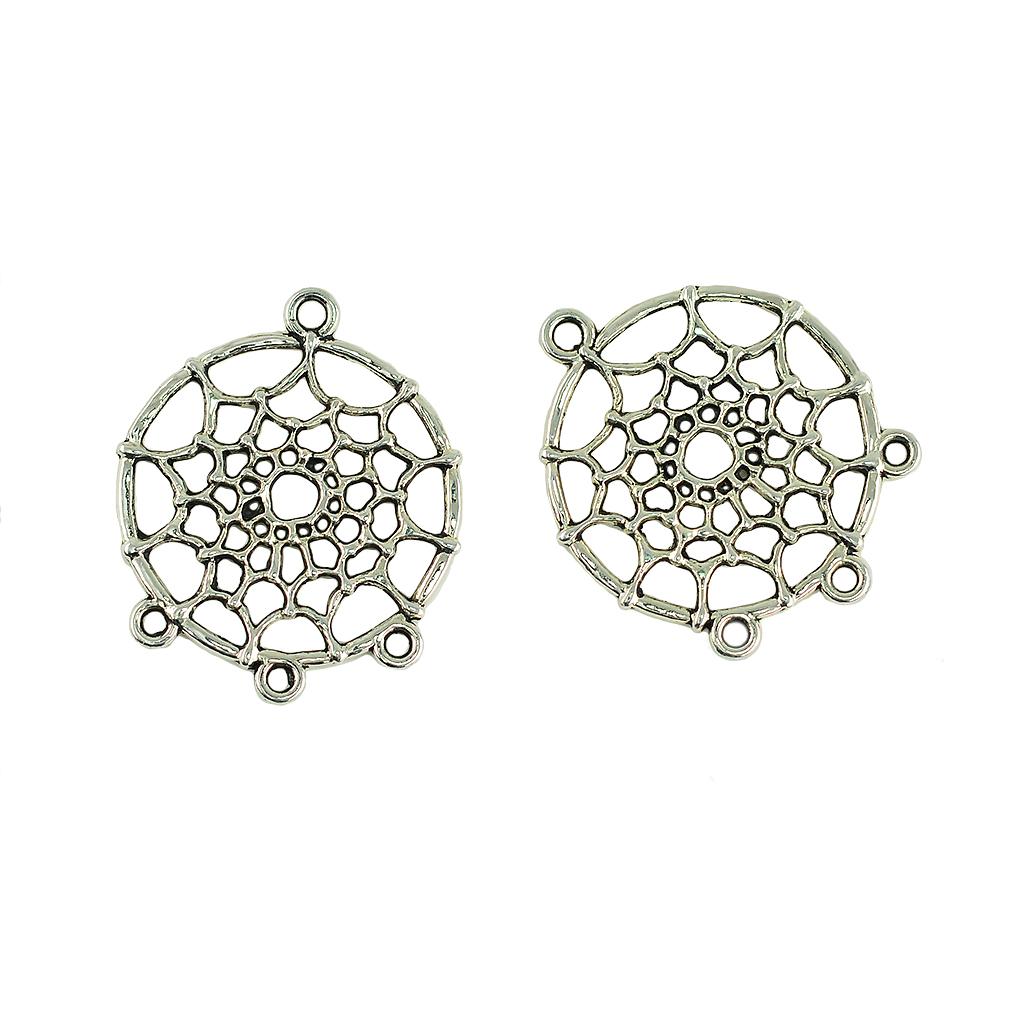 40 Pieces Dream Catcher Pendants Earring Necklace Jewelry Making Findings