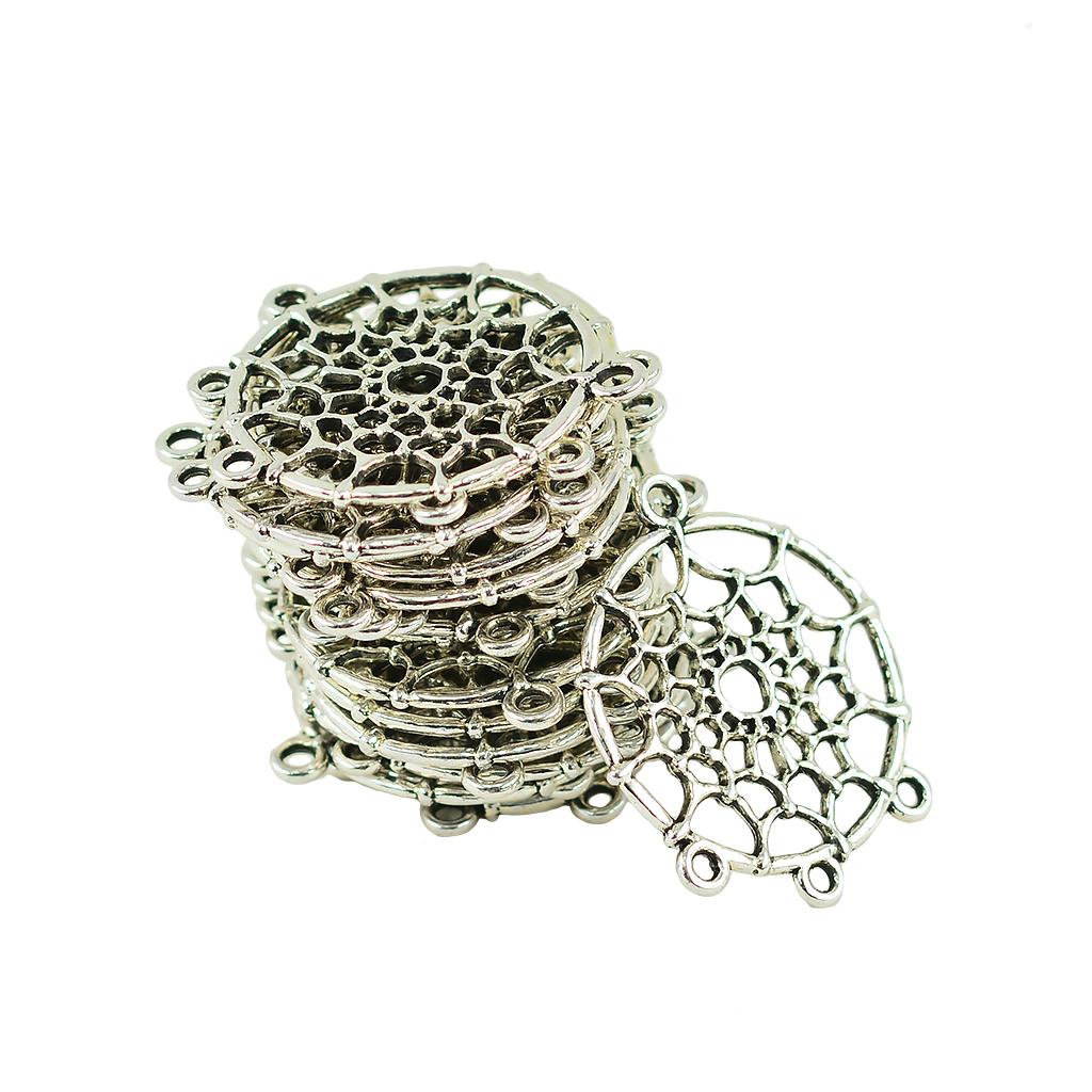 40 Pieces Dream Catcher Pendants Earring Necklace Jewelry Making Findings