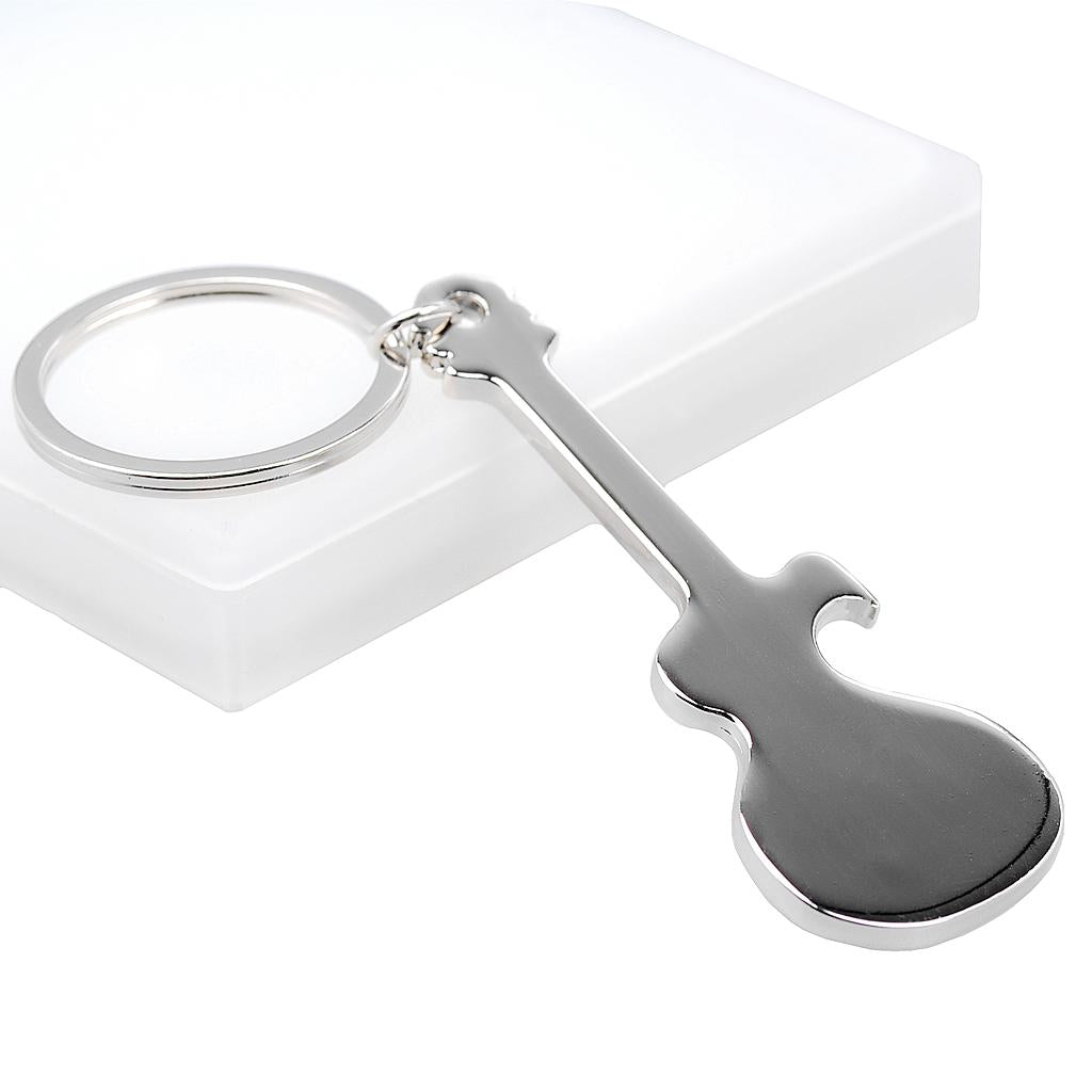 3xGuitar Shaped Beer Bottle Opener Keychain Key Ring Key Holder for Home Keys