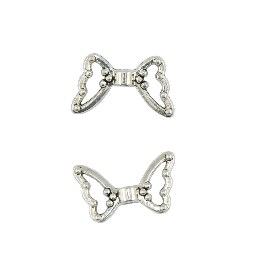 4x50 Pieces Butterfly Shape Loose Spacer Beads for DIY Jewelry Making Findings