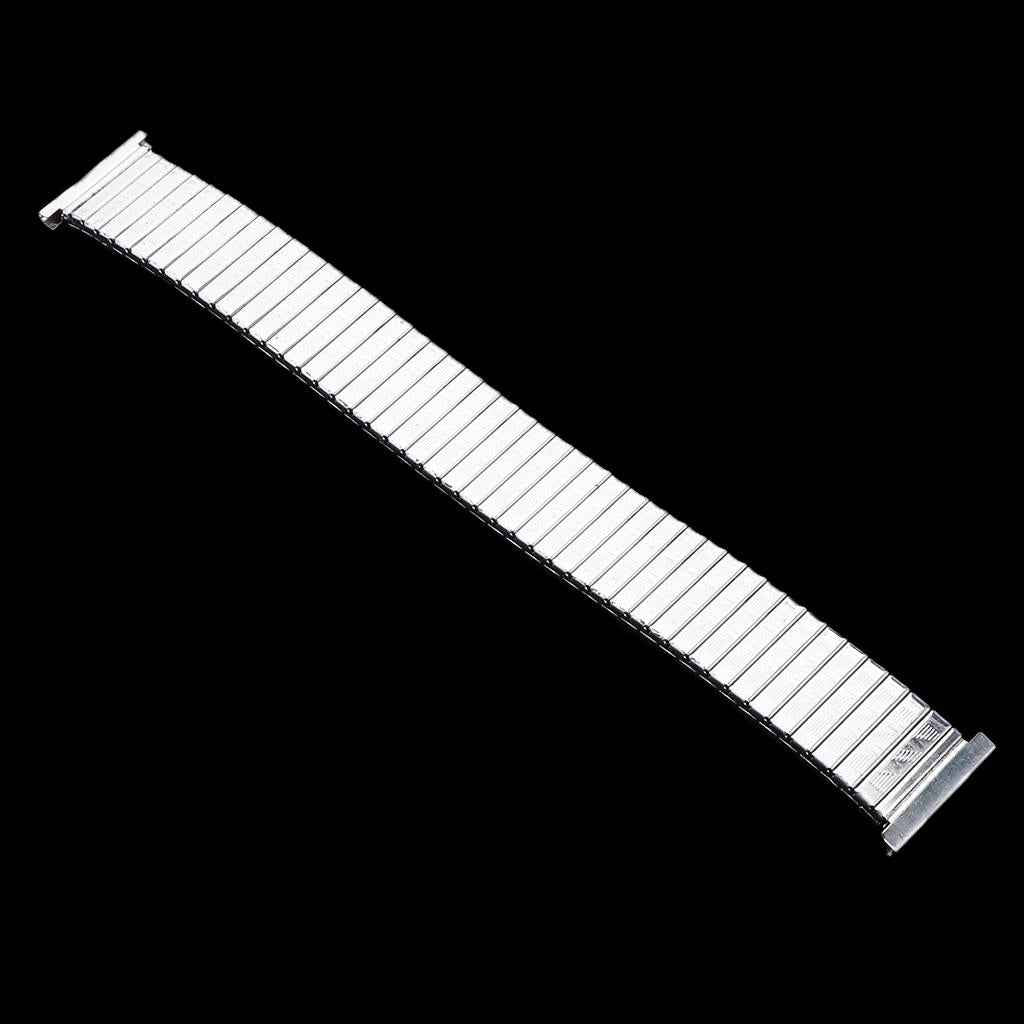 Stainlese Steel Elastic Replacement Wristband Men Women Expansion Strap 20mm