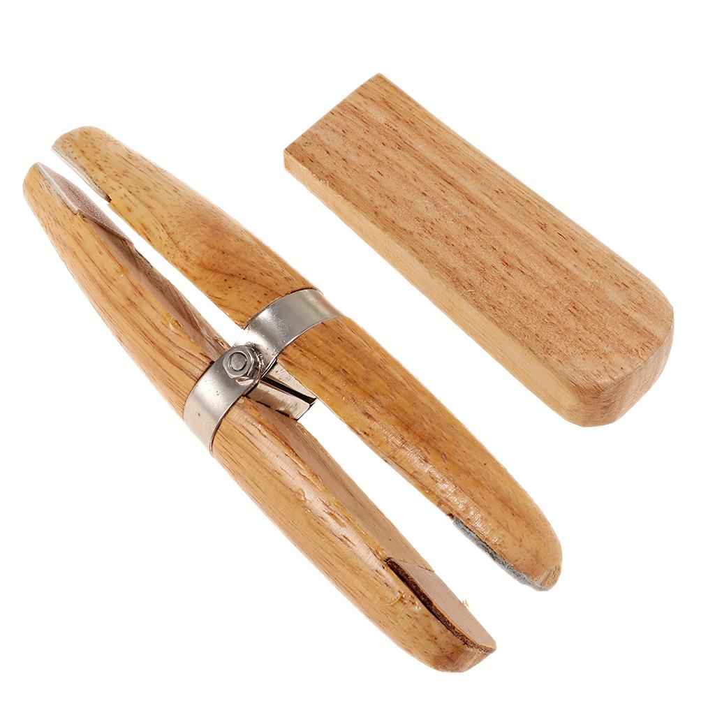 Natutal Wooden Jewelers Ring Clamp Wood Jewelry Vise Tool Holder Hold Rings
