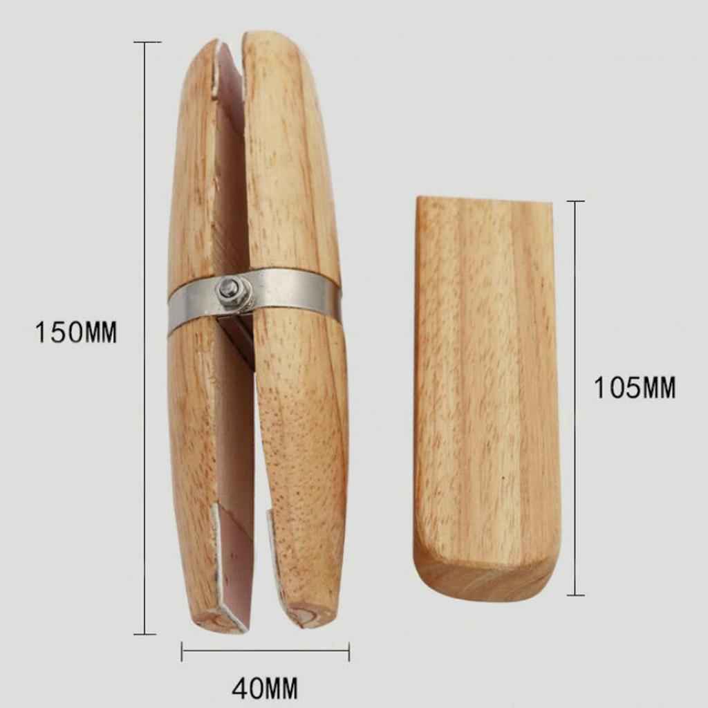 Natutal Wooden Jewelers Ring Clamp Wood Jewelry Vise Tool Holder Hold Rings