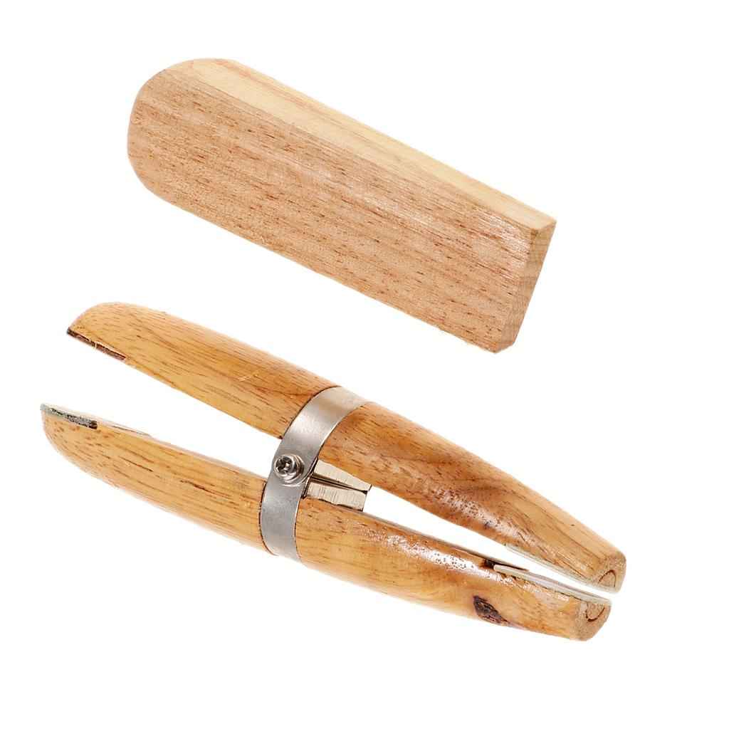 Natutal Wooden Jewelers Ring Clamp Wood Jewelry Vise Tool Holder Hold Rings