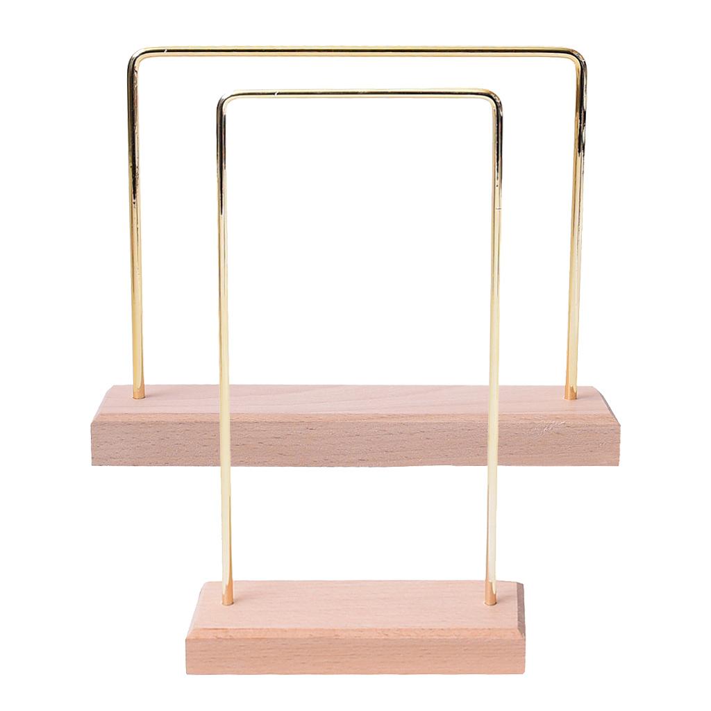 2pcs Jewelry Display Rack Stand Holder Earrings Hanging Organizer Showcase