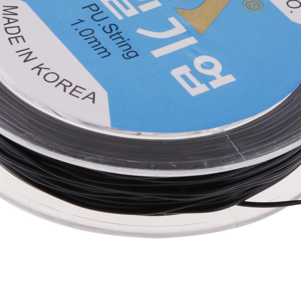4x1 Roll Elastic Round Cord String 30 Meters Jewelry DIY Beading Craft Black