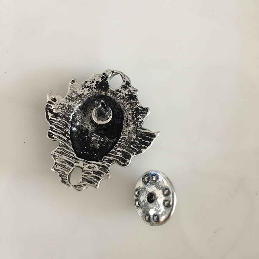 1 piece skull head shape silver pin back cluth brooch badge fashion jewelry