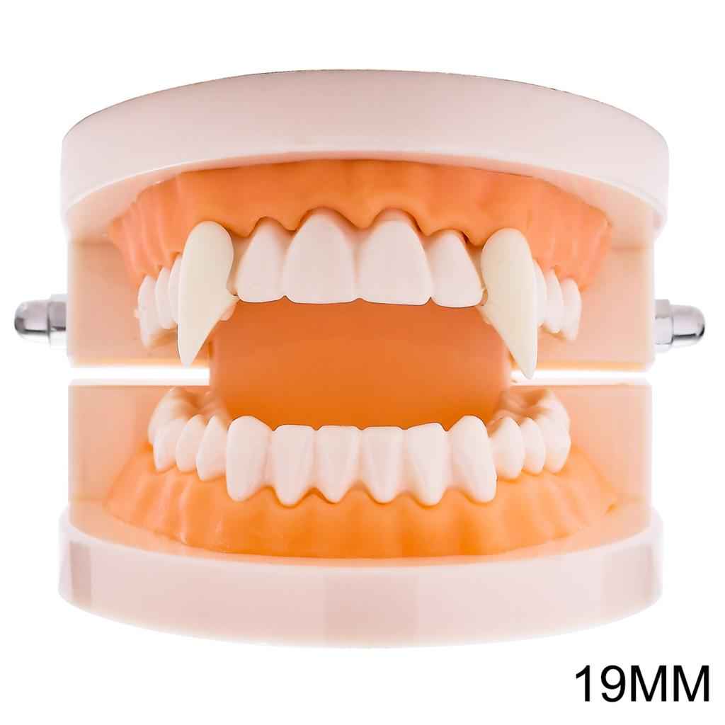 Halloween false teeth vampire fangs zombie teeth COSPLAY costume props 19mm