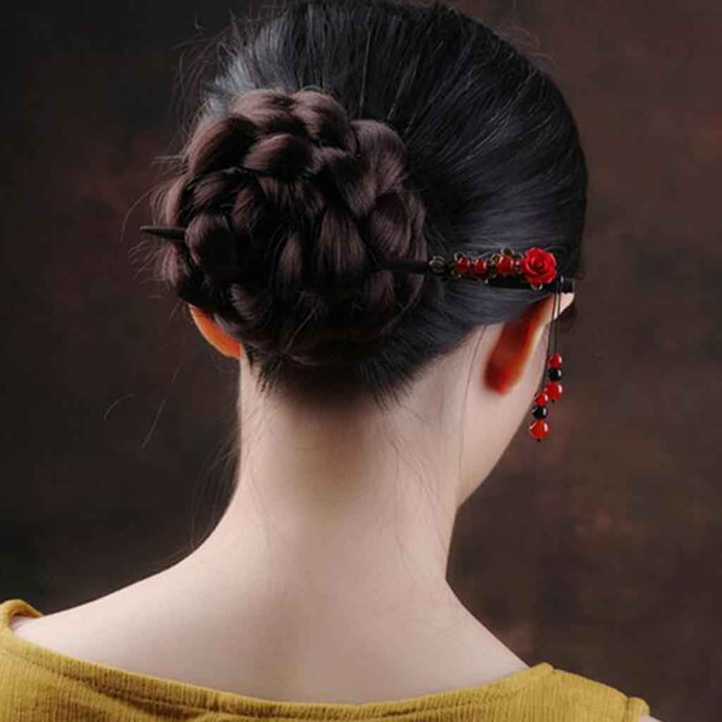 Handmade Hair Sticks Wooden Hair Pin Women Girl Gift for Long Hair A