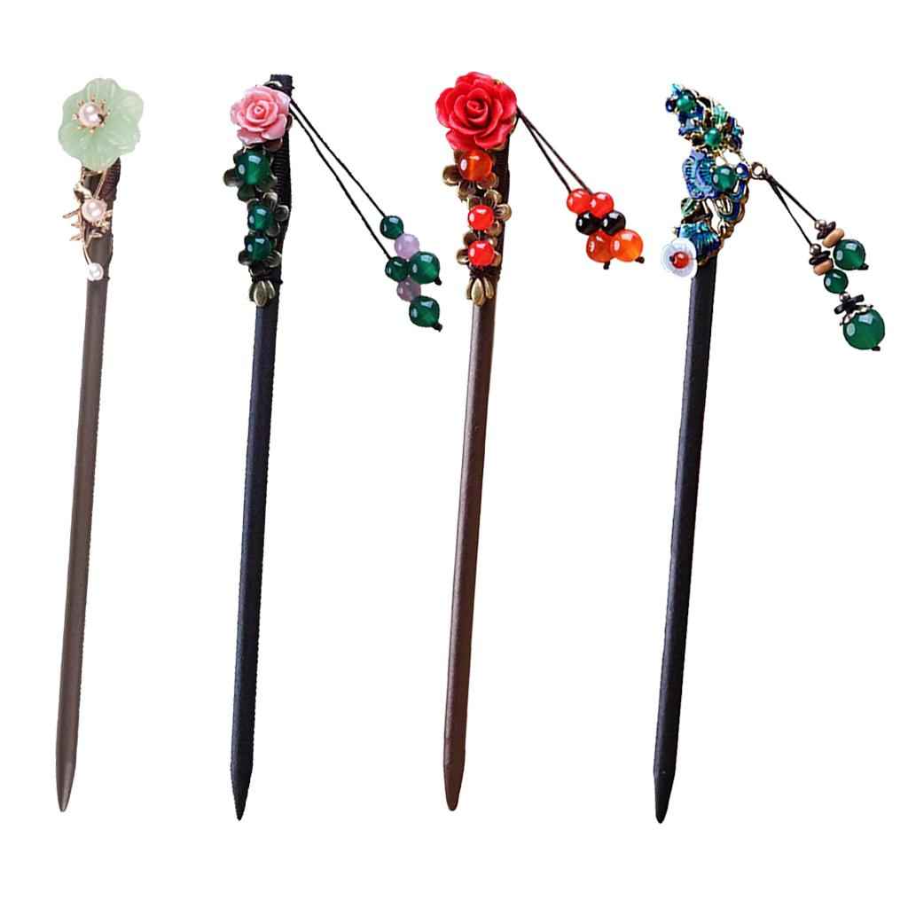 Handmade Hair Sticks Wooden Hair Pin Women Girl Gift for Long Hair A