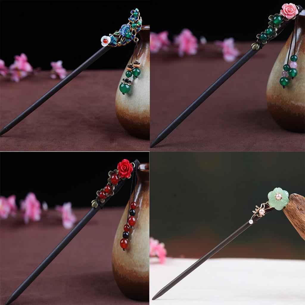 Handmade Hair Sticks Wooden Hair Pin Women Girl Gift for Long Hair A